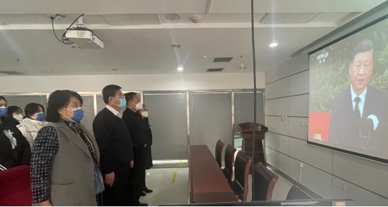 河南豫信招標(biāo)有限責(zé)任公司關(guān)于組織干部職工收聽(tīng)收看江澤民同志追悼大會(huì)直播的簡(jiǎn)報(bào)